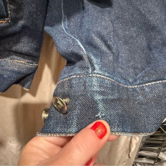 Vintage 90s Fubu Men's Denim Trucker Jacket XL Needs Minor Repairs - Picture 4 of 12